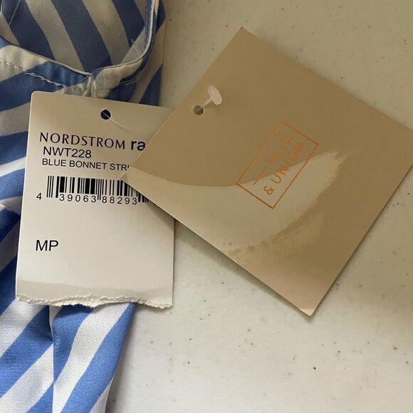 14th and Union blue and white striped blouse - Picture 4 of 8